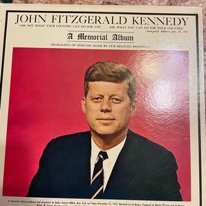 JFK‎ John F Kennedy Memorial Album
1963 12" LP 2099 Vinyl record album